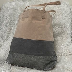 NEW Express Cary all bag. Baby pink and silver/gray